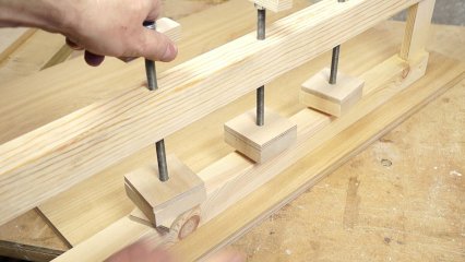 Изготовление деревянных струбцин для склеивания тонких щитов